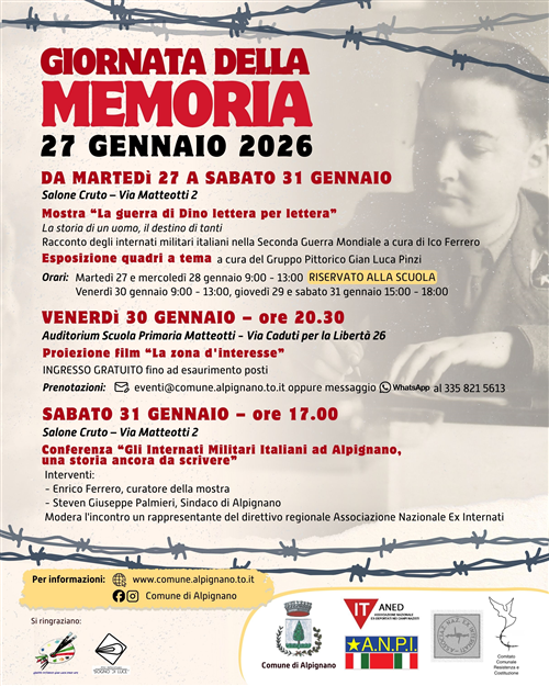 Giornata della memoria 27 Gennaio 2026