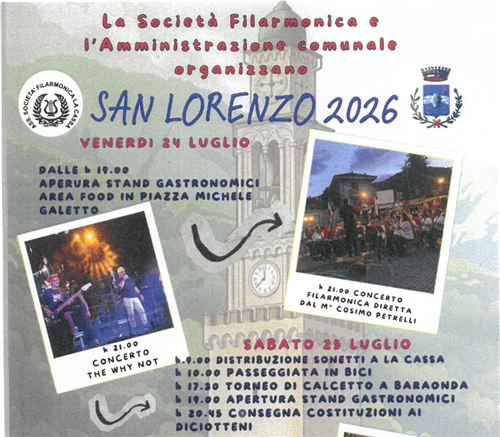 Festa Patronale di San Lorenzo 2026