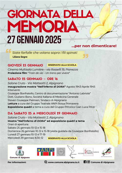 Giornata della Memoria - 27 Gennaio 2025