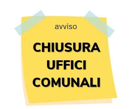 Chiusura Uffici Comunali Sabato 2 Maggio 2026